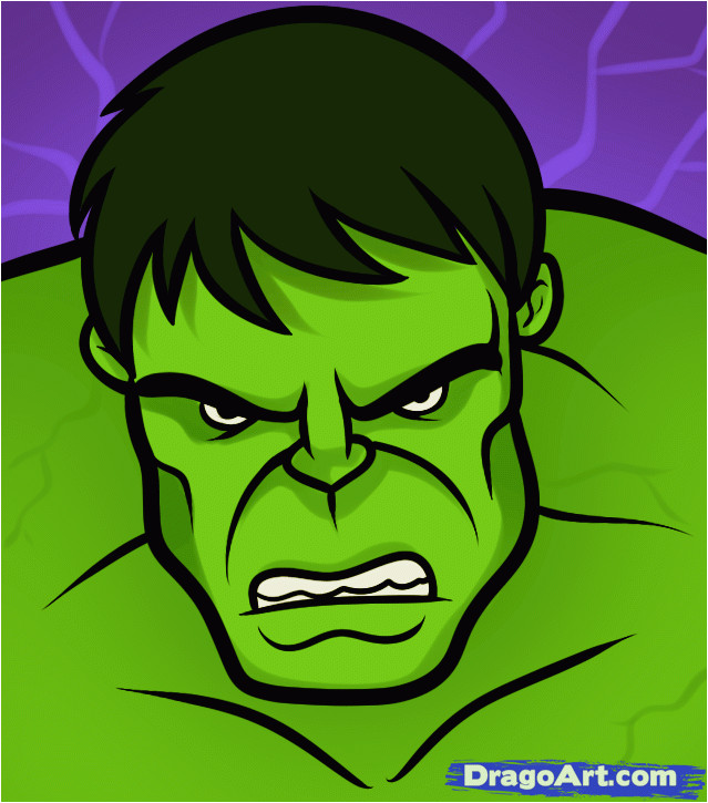 how to draw the hulk easy