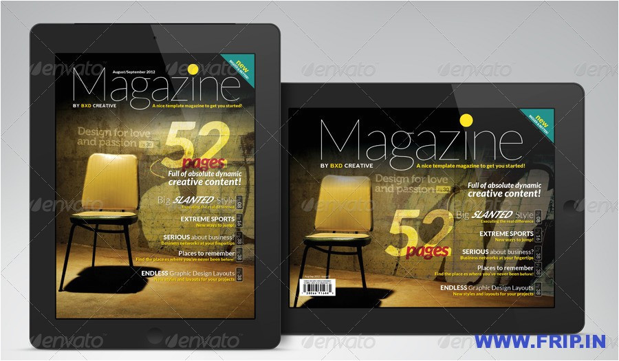 digital magazine template