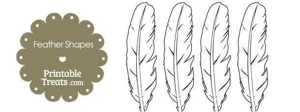 printable feather shape templates