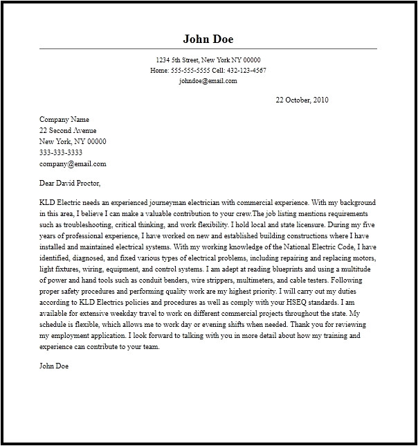 creative cover letter examples