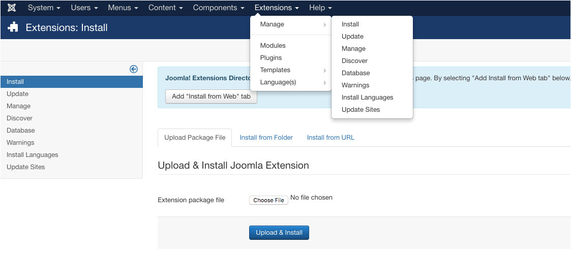 how to install a joomla template