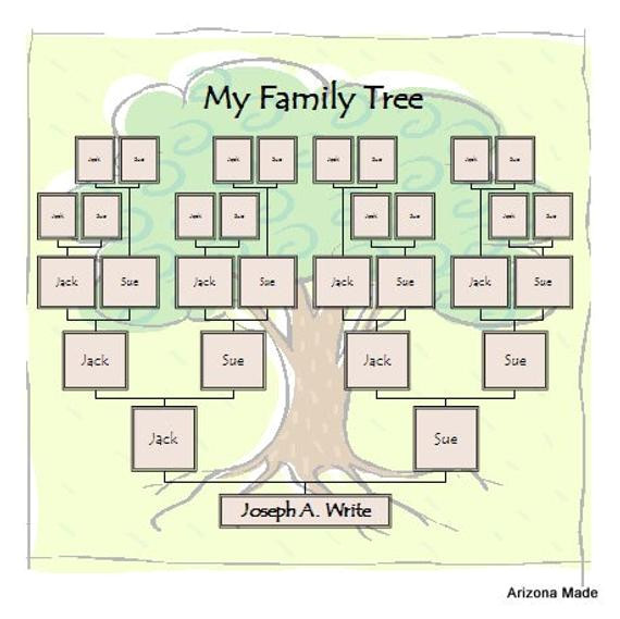 family tree template interactive