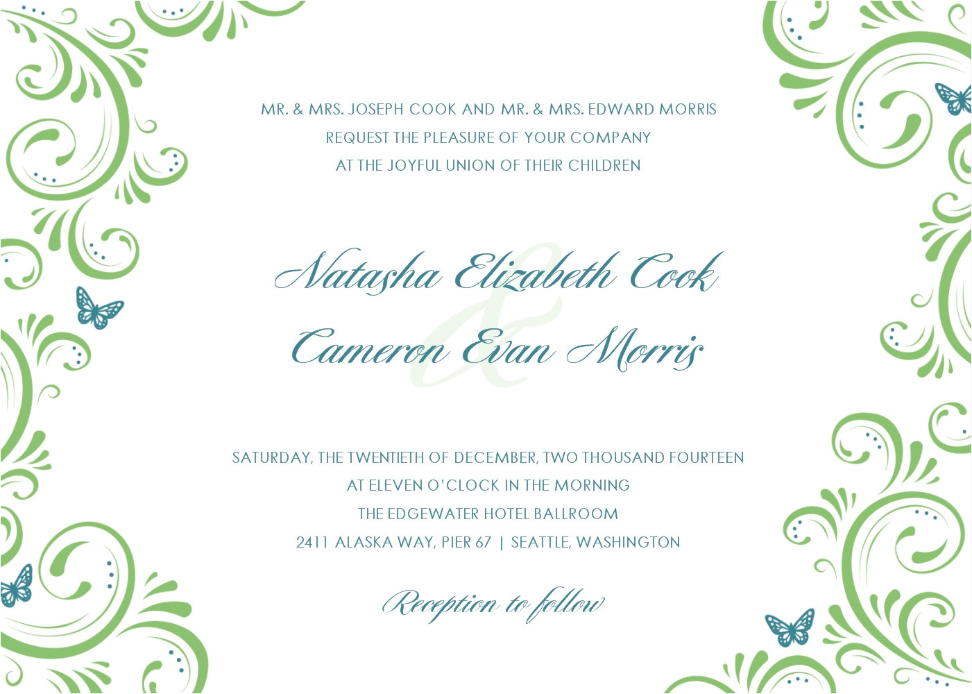 wedding invitations cards template
