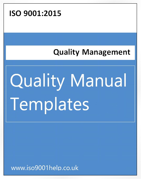 Iso 9000 Quality Manual Template iso Templates