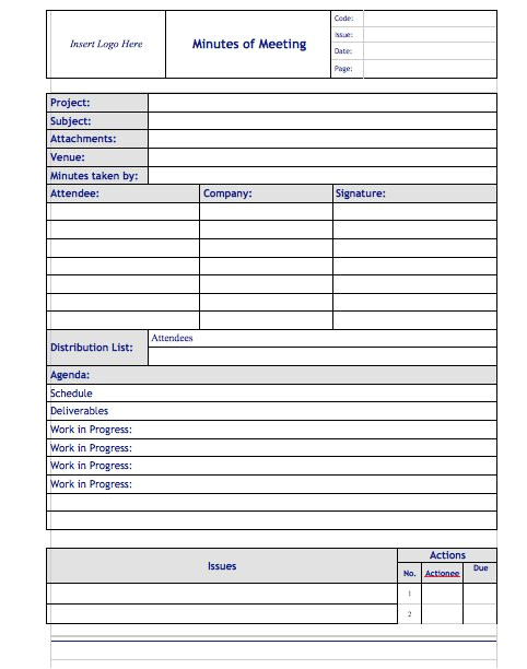 It Meeting Minutes Template 20 Handy Meeting Minutes Meeting Notes Templates