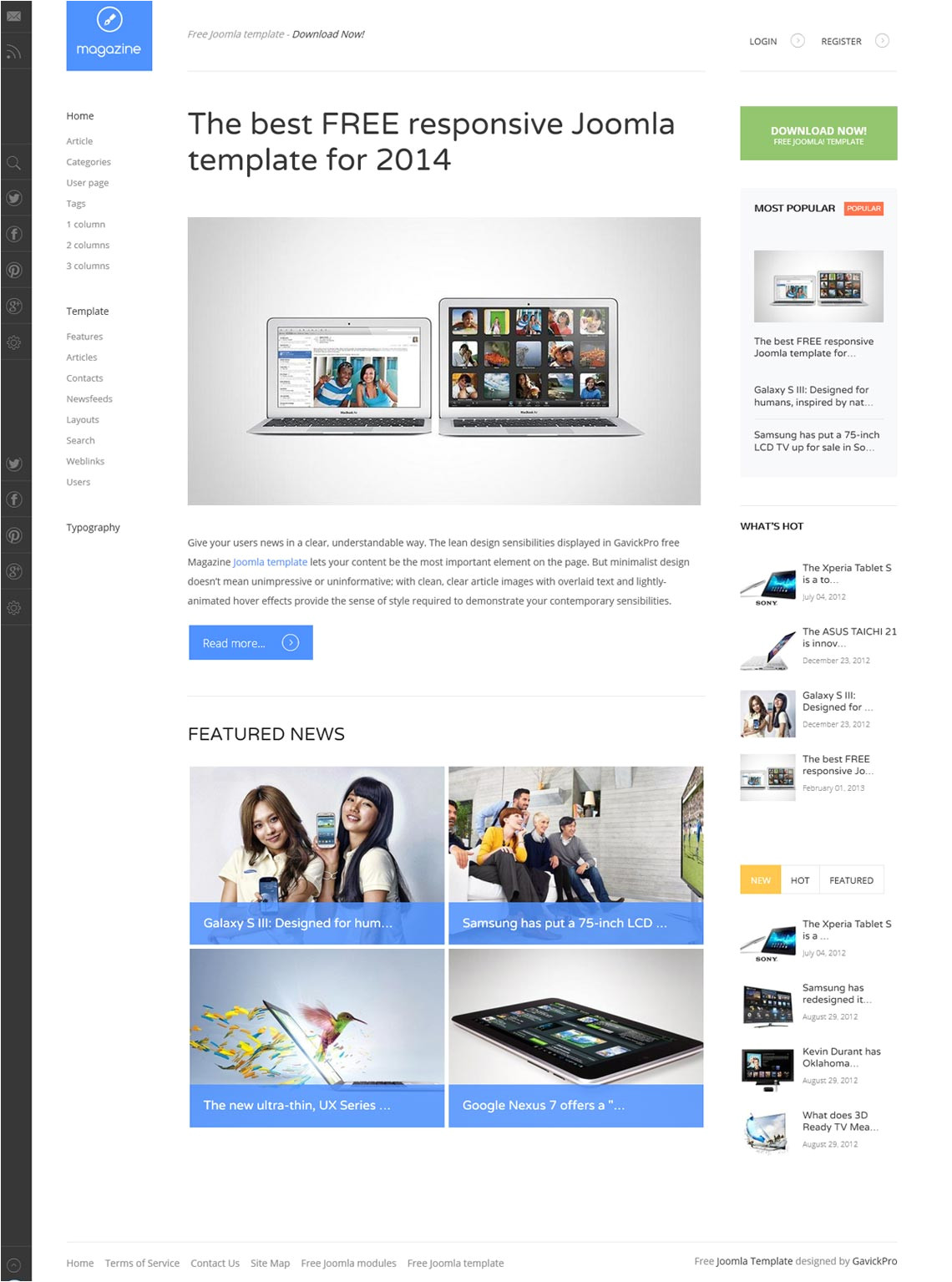 Joomla 3.2 Templates 12 Beautiful Joomla 3 2 Responsive Templates Free to Use