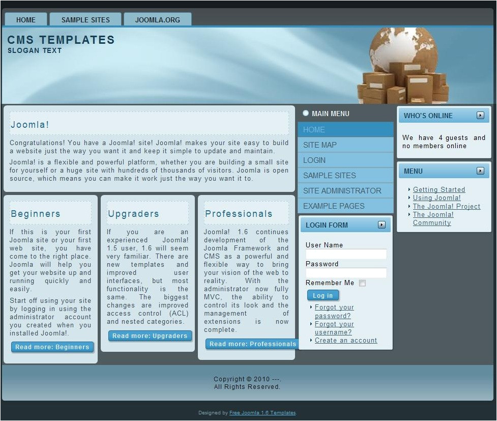 Joomla Cms Templates Free Download theme Joomla 2 5 Templates Joomla 1 7 Templates Free