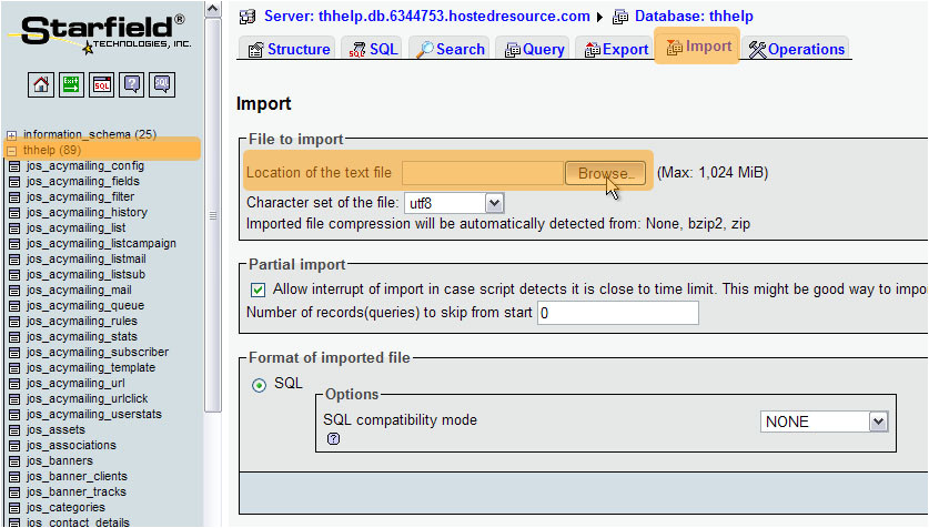 joomla godaddy how to install template sample data