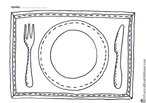 Kids Placemat Template 7 Best Images Of Printable Placemats to Color Kids