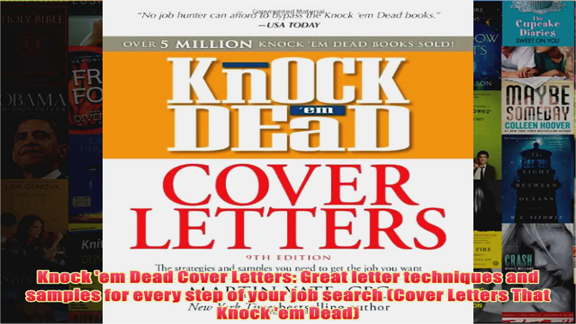download pdf knock em dead cover letters great letter techniques and samples for every step of your full free