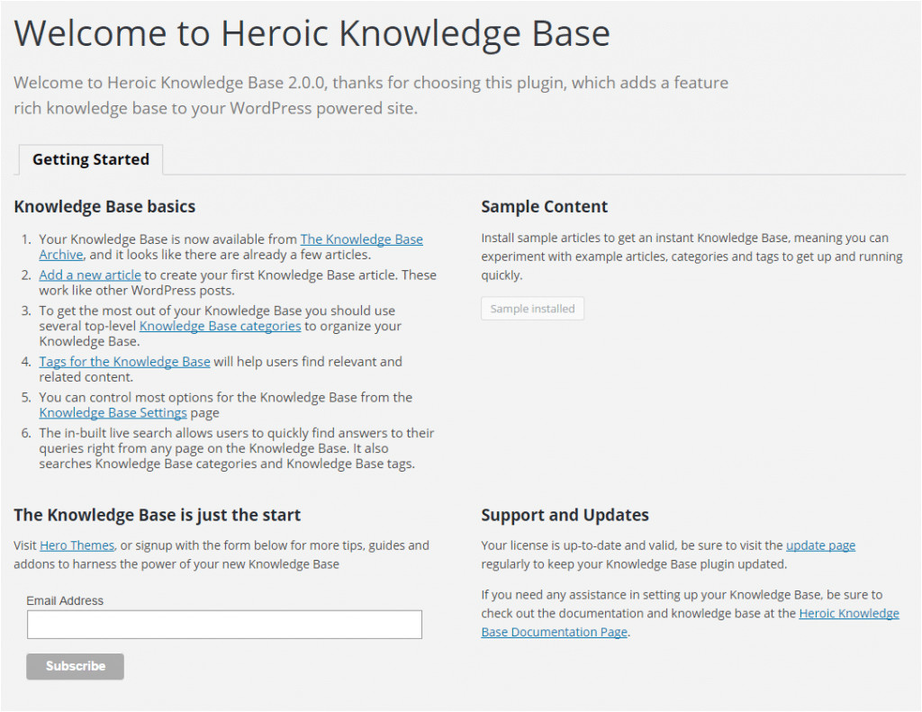 heroic knowledge base plugin documentation