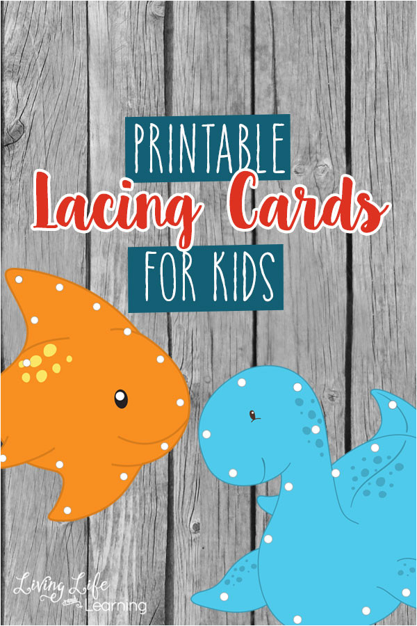 printable lacing cards kids
