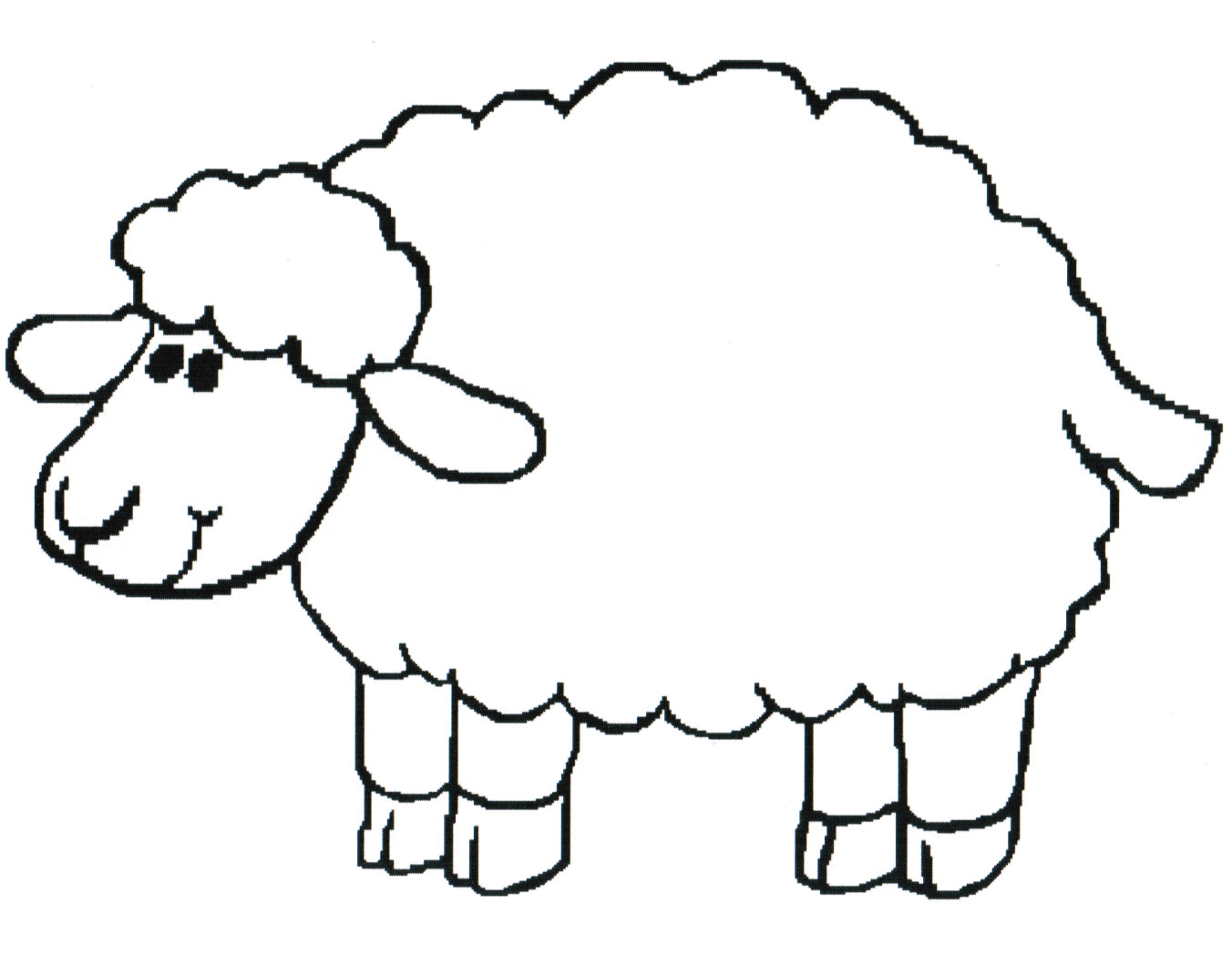 sheep templates printable