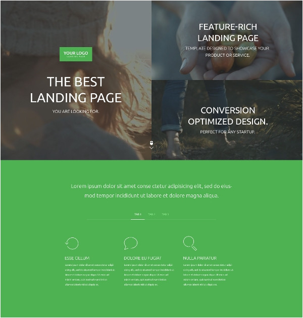 video landing page templates