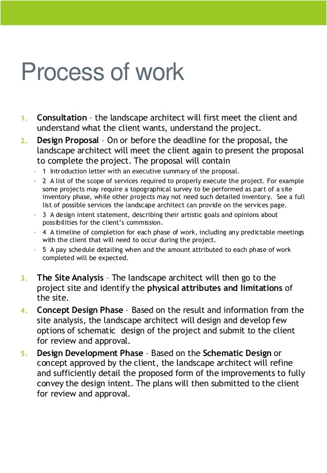 Landscaping Scope Of Work Template Company Profile Tw Landscaping