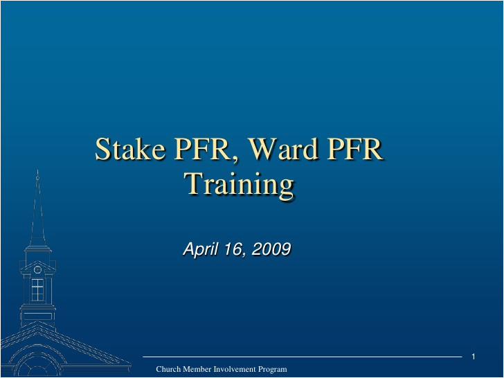 Lds Powerpoint Templates Lds Stake and Ward Pfr Training