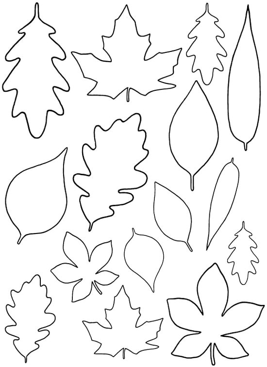 Leaf Cut Outs Templates Enable Me Free Paper Leaf Template Mistyhilltops