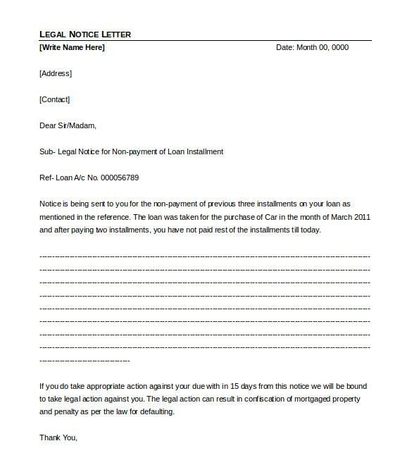 Legal Answer Template 15 Legal Letter Templates Pdf Doc Free Premium