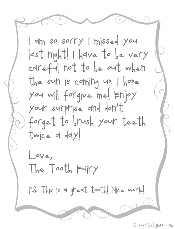 forgetful tooth fairy