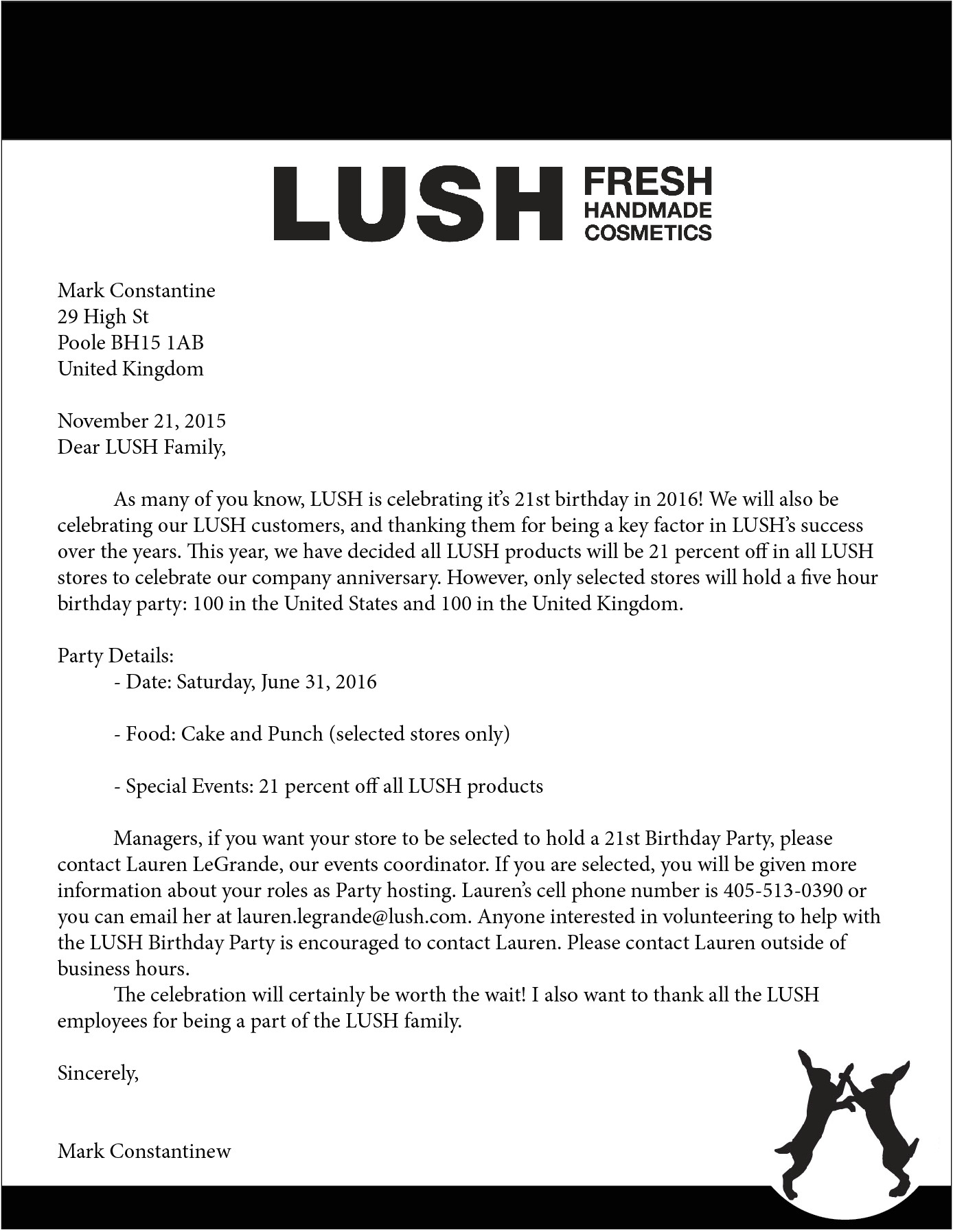 awesome collection of cover letter examples for lush cosmetics creative lush cover letter examples image collections cover letter sample