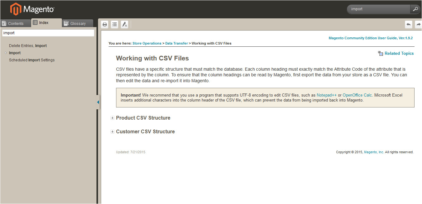 Magento Csv Import Template Anyone who Has A Magento 1 9 Website Import Product Csv