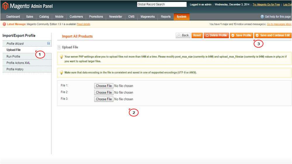 magento how to exportimport data in csv files