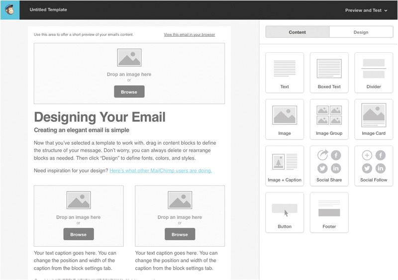 tutorial creating custom email template mailchimp