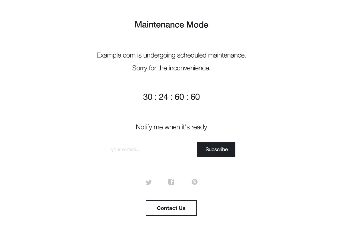 maintenance mode 98280