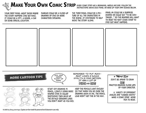 post create your own comic strip printable 421222