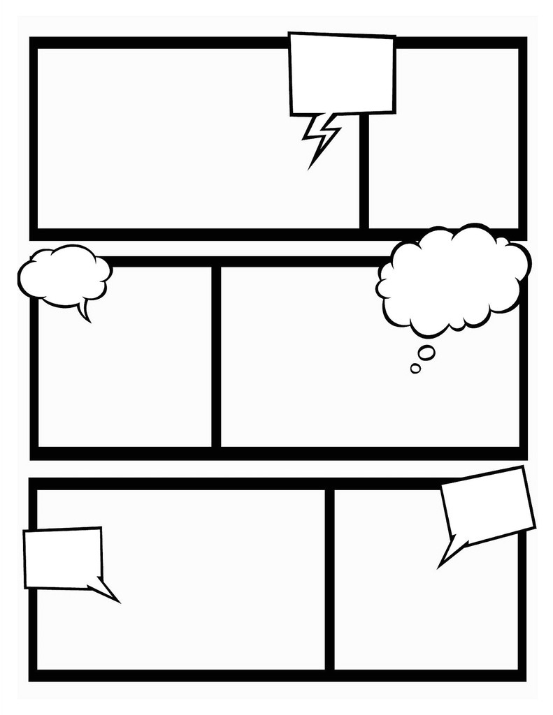 Make Your Own Comic Strip Template Comic Book Template Stretch Your Creativity and Create