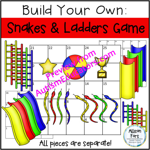 build your own snakes and ladders board game