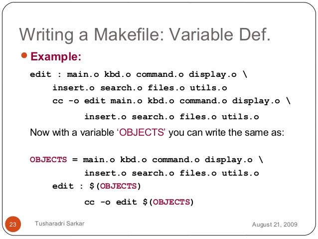 introduction to makefile 23917215