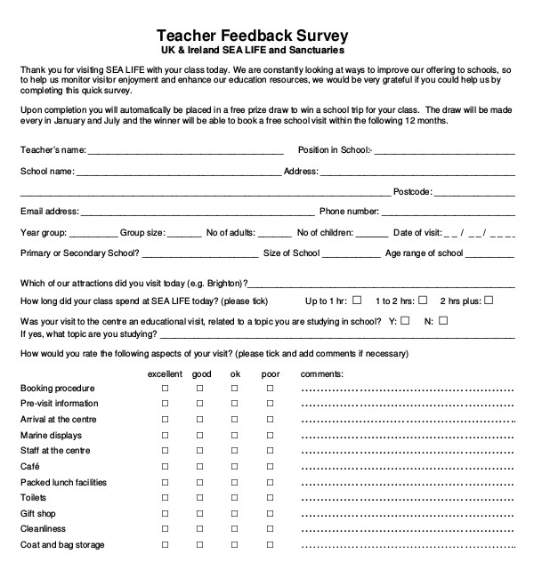 blank survey template pdf