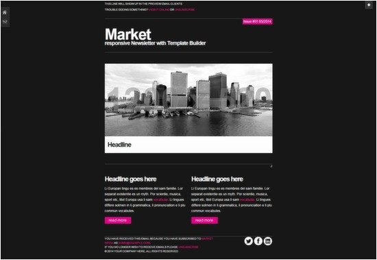 html email newsletter templates for email marketing