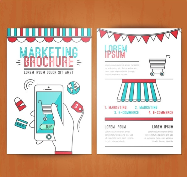 Marketing Booklet Template 1 Marketing Booklet Template Marketing Brochure Cover Template Vector Free Vector In