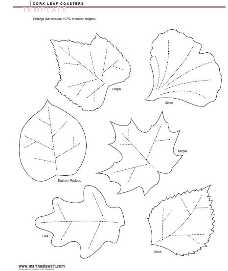 leaf template martha stewart