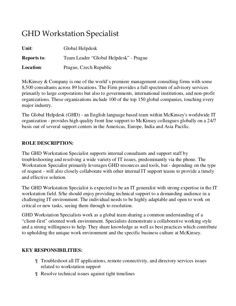 mckinsey cover letter example
