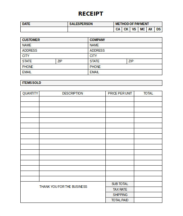 Medical Receipt Template In Printable format 17 Medical Receipt Templates Pdf Doc Free Premium