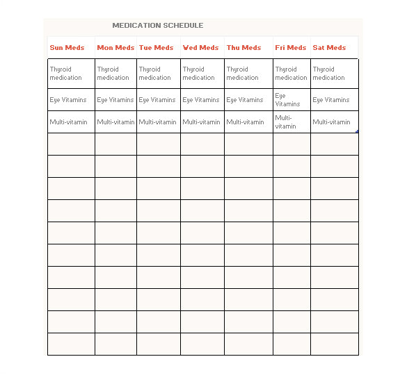 medication schedule template 293