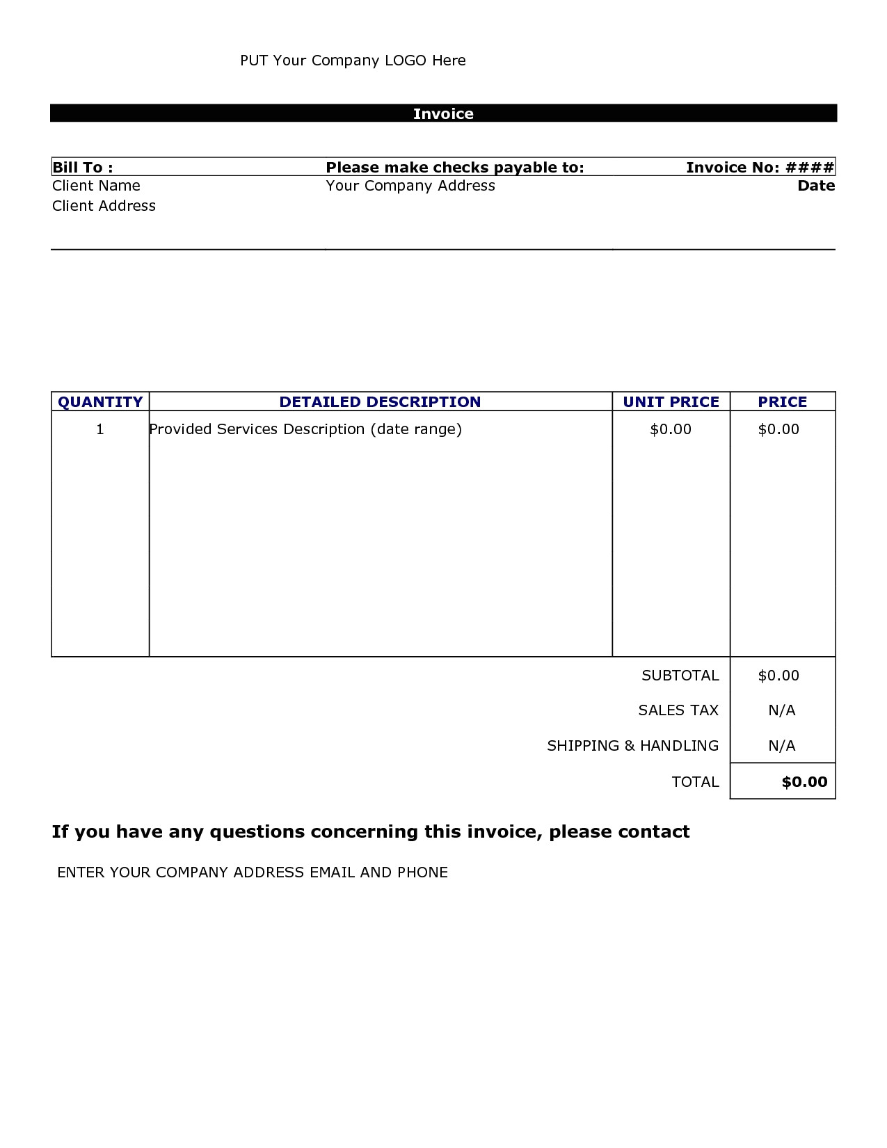 invoice template word doc 1567