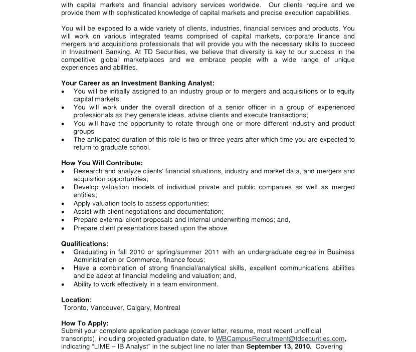 mergers and acquisitions cover letter