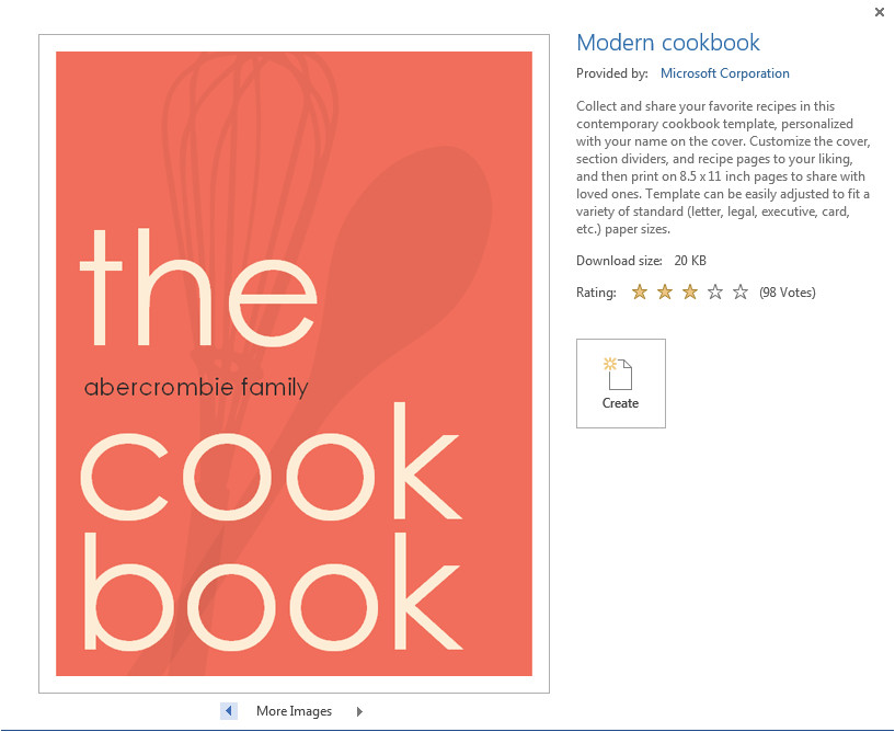 Microsoft Office Cookbook Template Actually Amy Review and Giveaway Microsoft Office 365