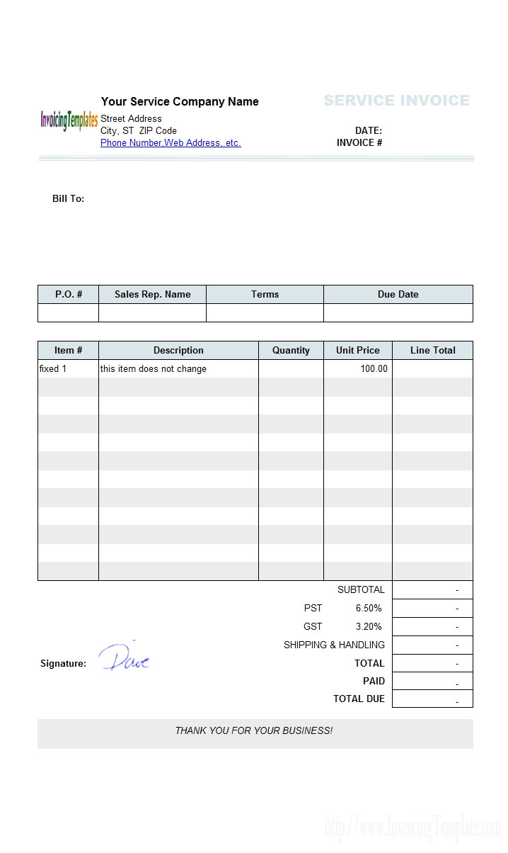 microsoft office receipt template
