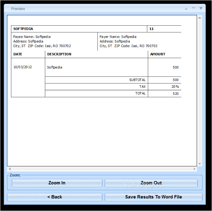 ms word receipt template software shtml