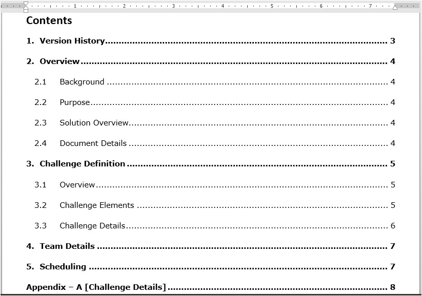 microsoft office table of contents template table of contents template 2