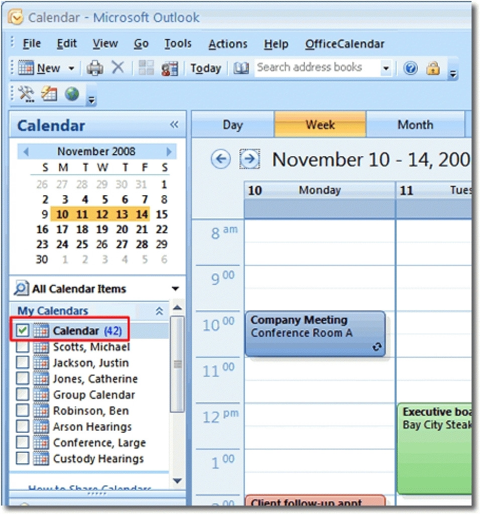 Microsoft Outlook Calendar Templates Outlook Calendar Print Templates Calendar Template 2018