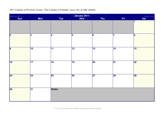 microsoft office calendar template 2014