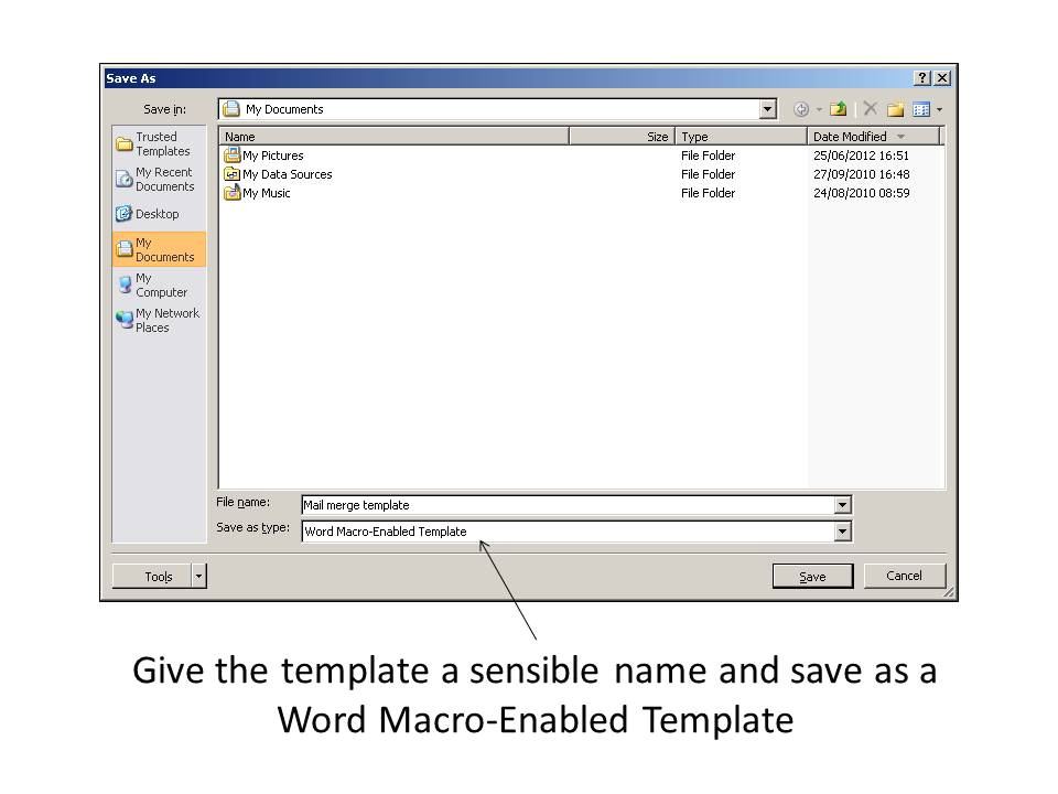 microsoft word macro enabled template