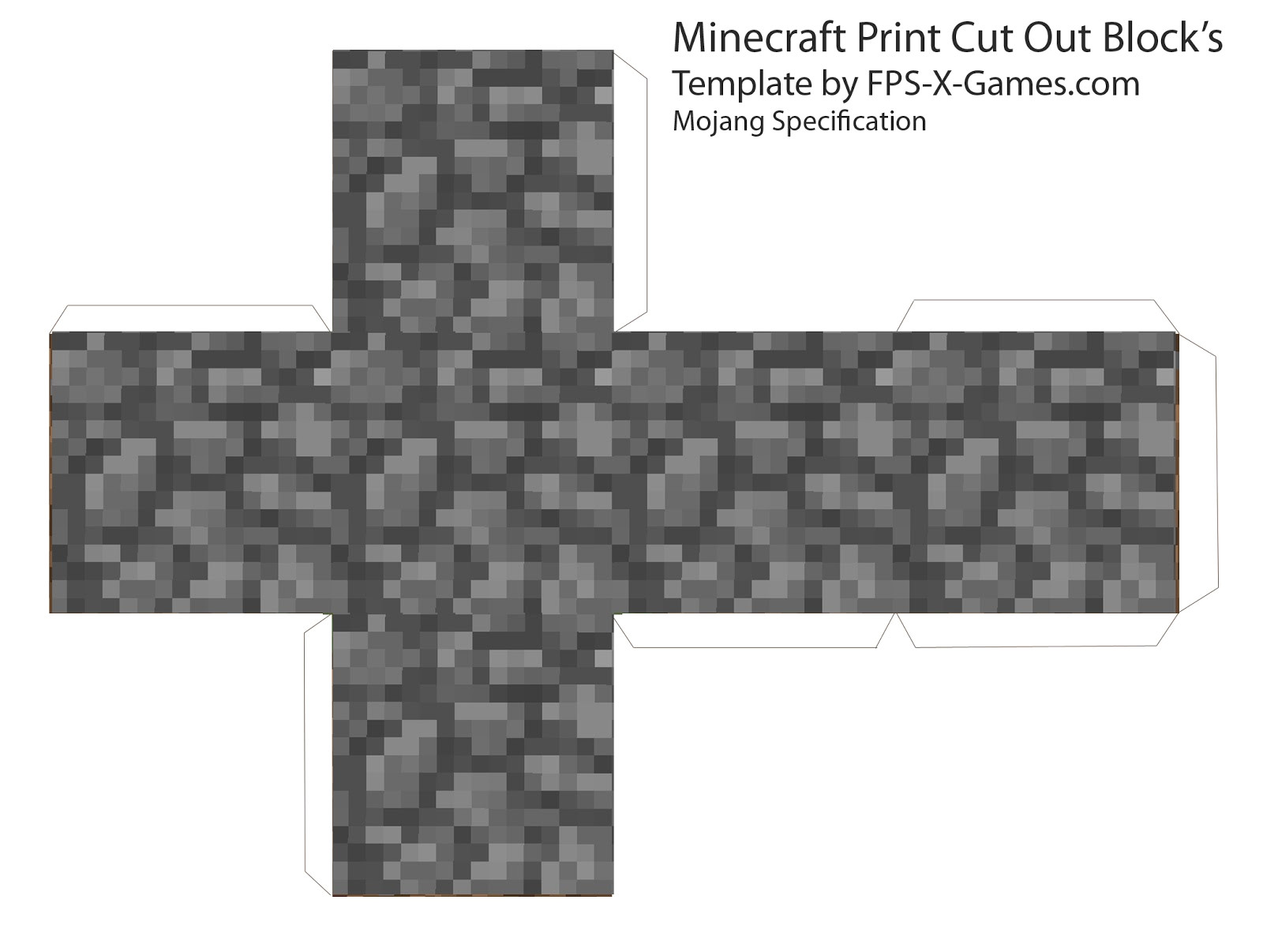 minecraft cubes printable cut out