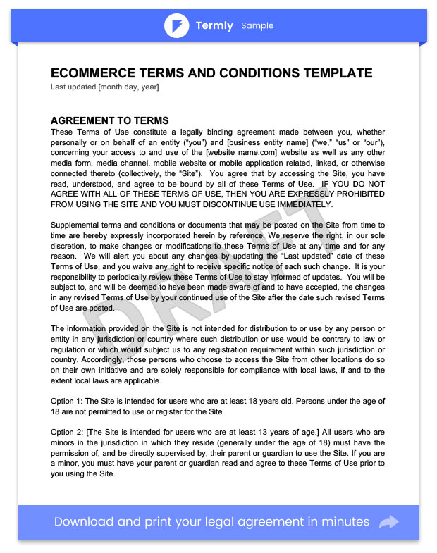 sample terms and conditions templates guide